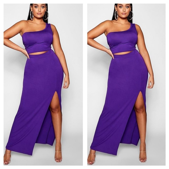 Boohoo Dresses & Skirts - BRAND NEW two piece purple set